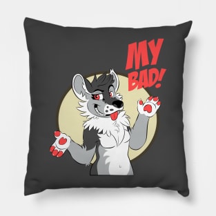 "My bad..." Wolf Pillow