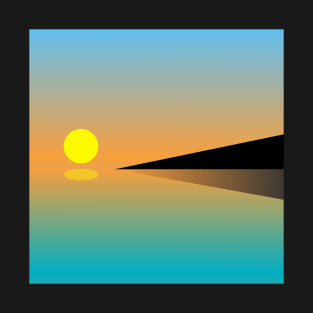 MINIMALIST SUNSET LANDSCAPE T-Shirt