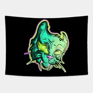 Green Hellcat Tapestry