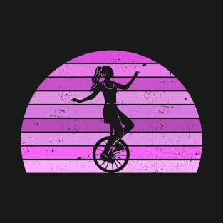 Unicycle Unicyclist Unicycle Retro Vintage T-Shirt