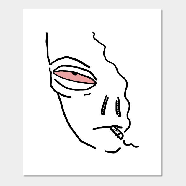 Stoned Alien Smoking Blunt Alien Posters And Art Prints Teepublic