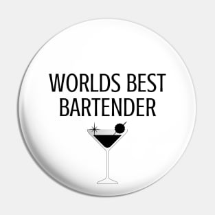 World best bartender Pin