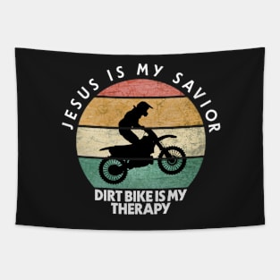 Vintage Dirt Bike Tapestry