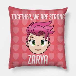 Zarya chibi OW Pillow