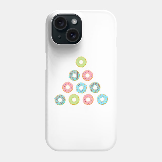 Donut christmas tree Phone Case by lakokakr