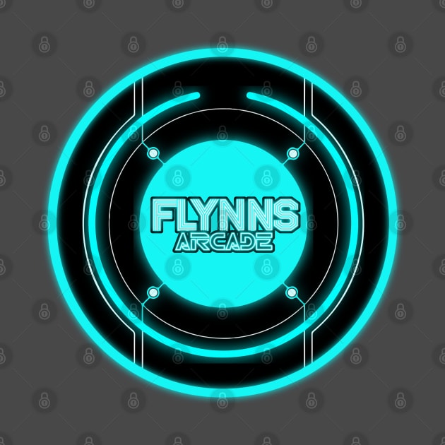 Flynn's Blue Neon by DeepDiveThreads