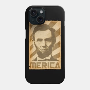 Abraham Lincoln Merica Retro Propaganda Phone Case