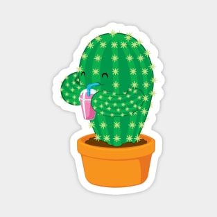 Thirsty Cactus Magnet