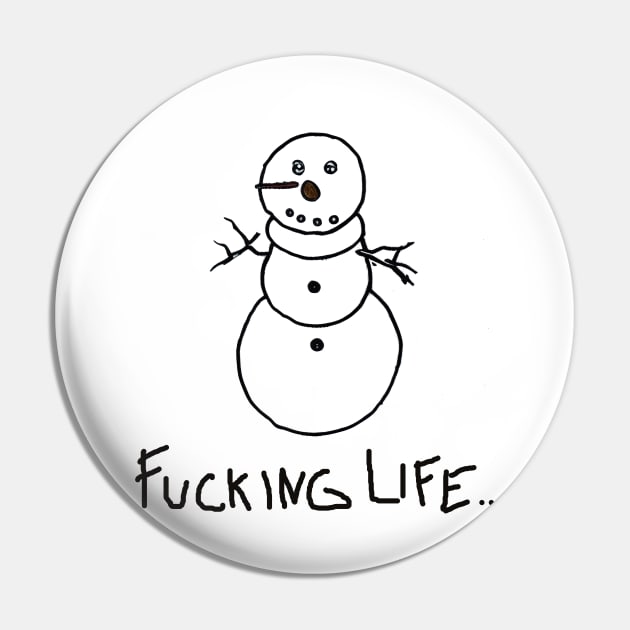 pitiful snowman Pin by Micapox