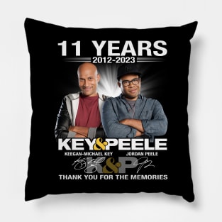 11 years 2012 2023 Key And Peele Signatures Pillow