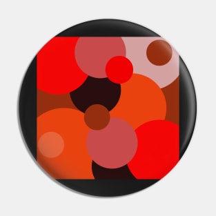 abstract red polka dot pop art design Pin