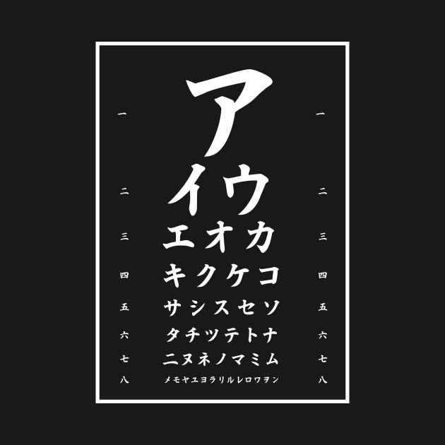 Katakana T-shirt by Anime Gadgets