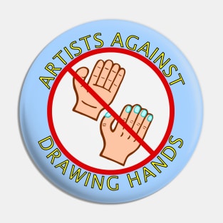 Artists Against Drawing Hands Emblem Pin