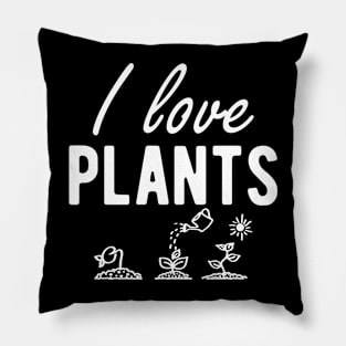 Plant - I love plants Pillow