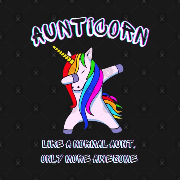 Aunticorn Like a Normal Aunt But More Awesome Vintage by StylishPrinting