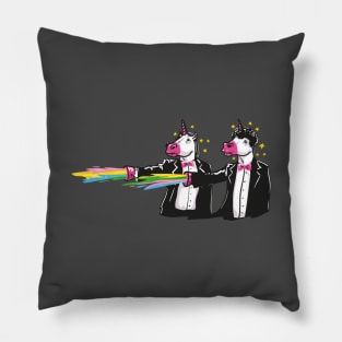 Pulp Fiction Unicorns With Rainbows Pillow