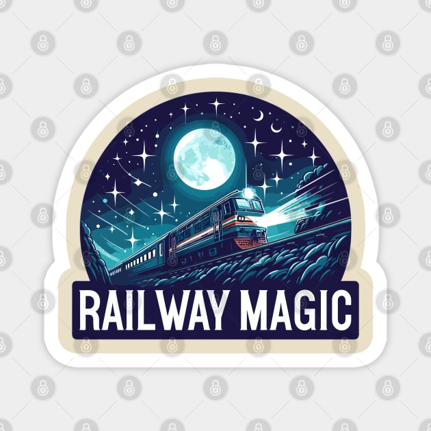 Railway Magnet by Vehicles-Art