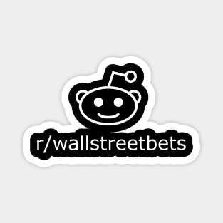 r/wallstreetbets (white) Magnet