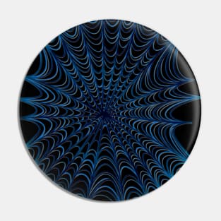 Blue Spider web Pin