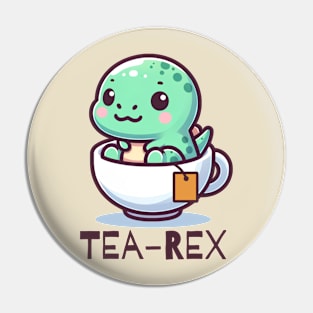 Tea-Rex Pin