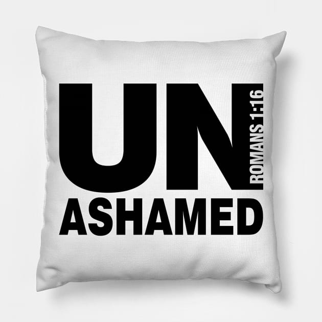 UnAshamed of the Gospel Pillow by ChristianLifeApparel