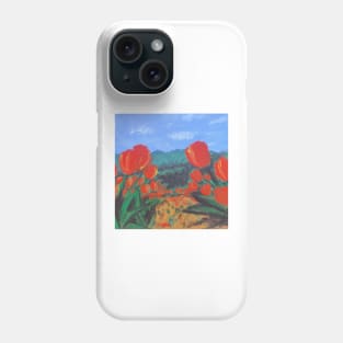 Red Tulips of the Valley Phone Case