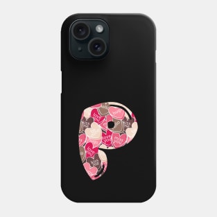 Monogram Letter P Phone Case