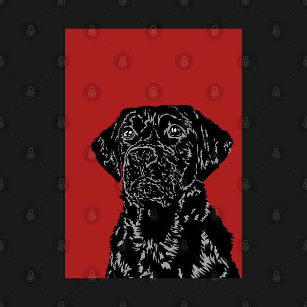 Betsy the Black Labrador Dog by NattyDesigns