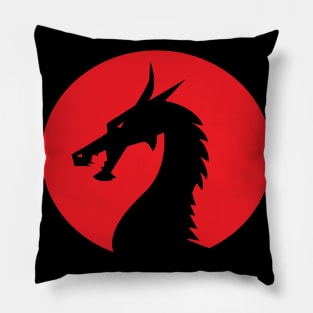 vintage dragon Pillow