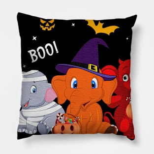 Trick Or Treat Elephant Halloween Gift Pillow