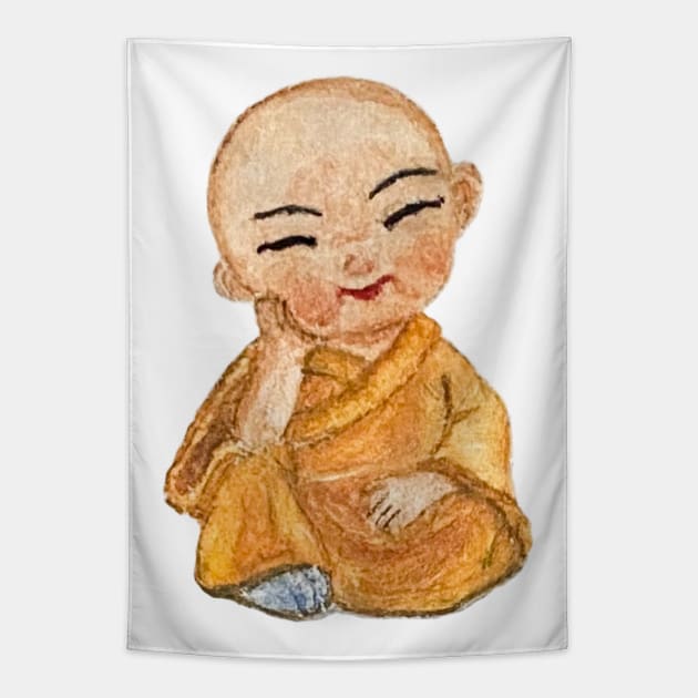 Buddhist Monk Tapestry by Suriartaddict