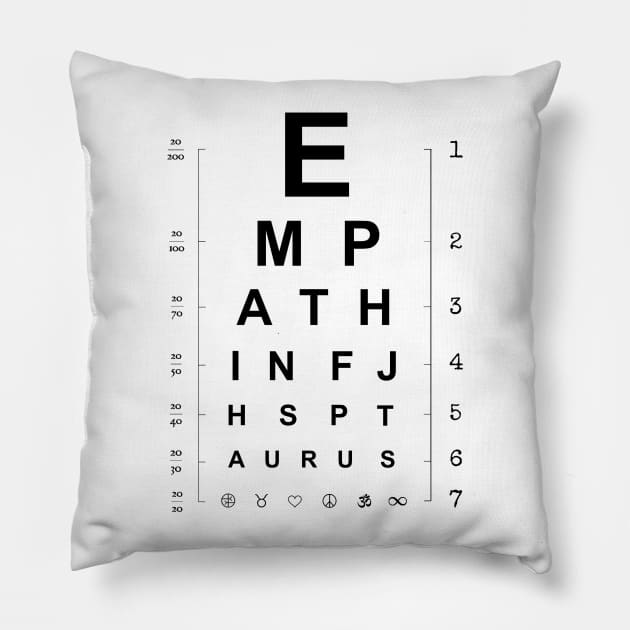 Empath INFJ HSP Taurus Pillow by jennifersoldner