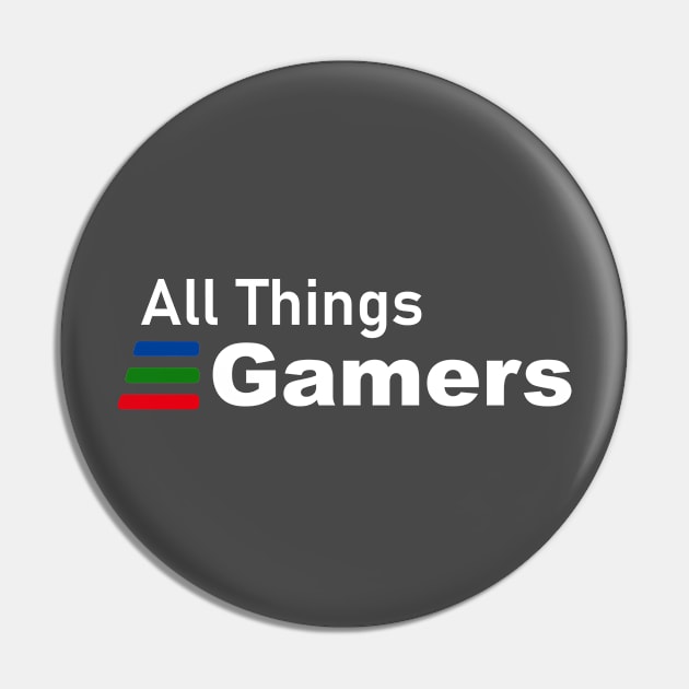 All Things Gamers Multiplatform in White Pin by All Things Nintendo