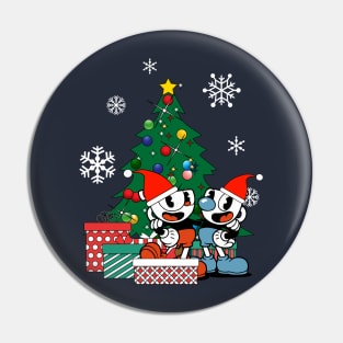 Cuphead Around The Christmas Tree Pin