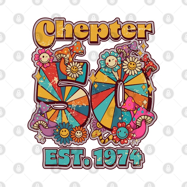 Groovy Chapter 50 EST 1974 50th Birthday by PunnyPoyoShop