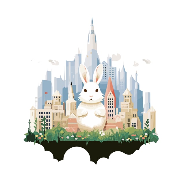 Rabbit Bunny Animal Beauty Nature City Discovery by Cubebox