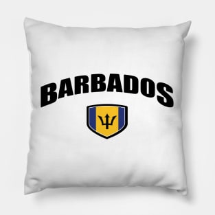 Barbados National Flag Shield Pillow