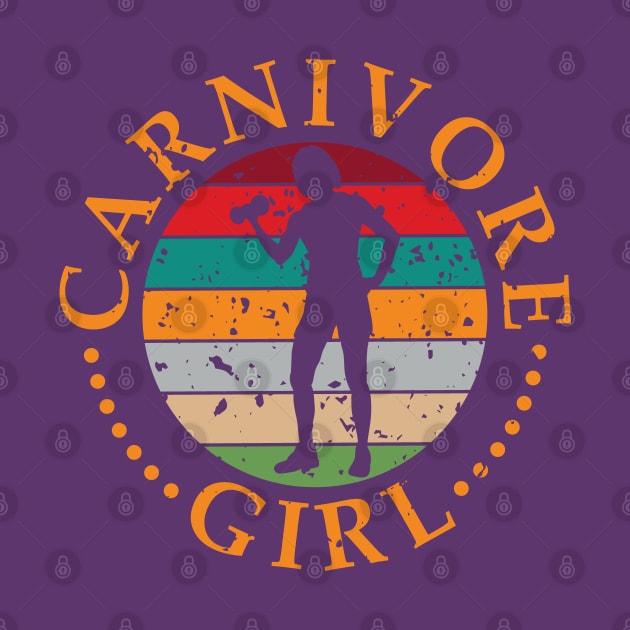 CARNIVORE GIRL MEAT EATER STEAK LOVER CUTE FIT GYM WOMAN by CarnivoreMerch