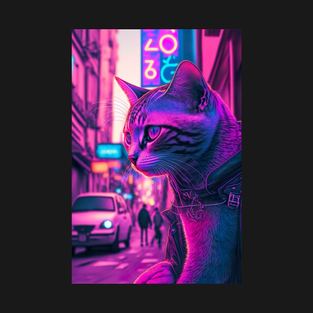 cool cat in the street by KoolArtDistrict