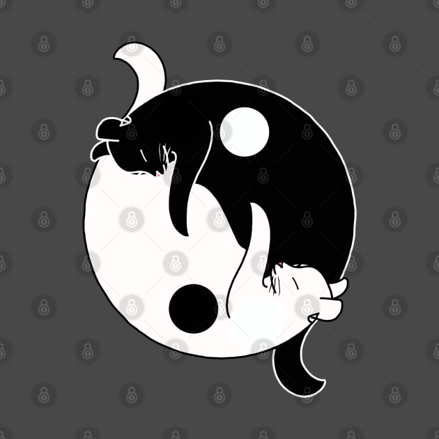 Yin Yang Cats by Snapdragon