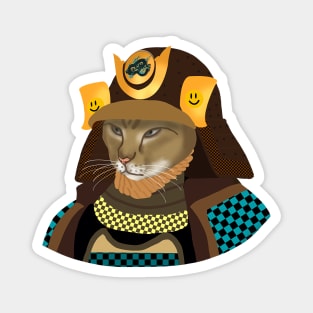 Samurai cat Magnet