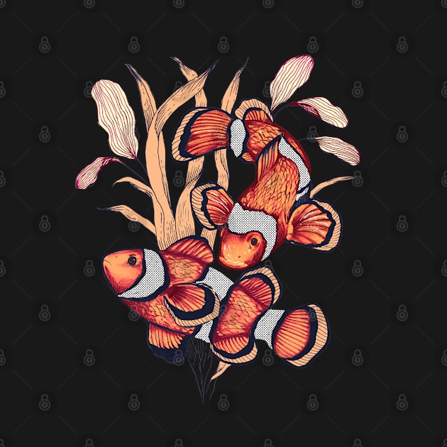 Clownfish couple by romulofq