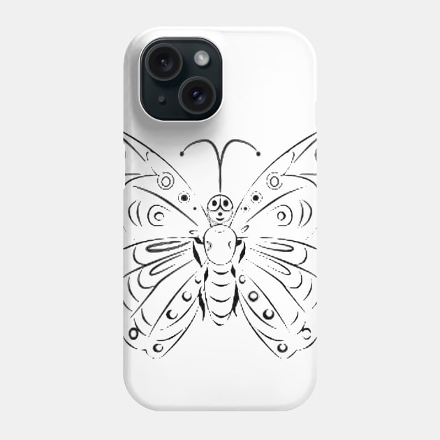 Butterfly Design Phone Case by Yeni