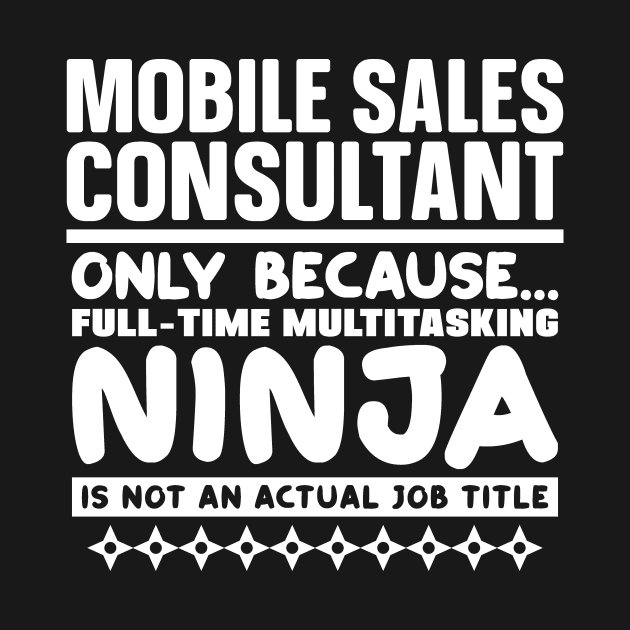 Mobile Sales Consultant Ninja by colorsplash