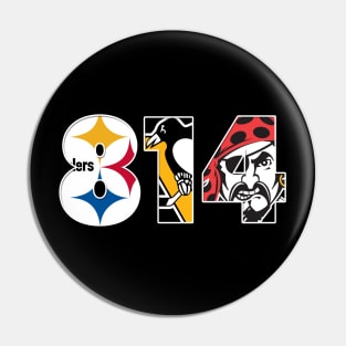 Legendary Sports Teams Of Pittsburgh - Area Code - 814 Pin