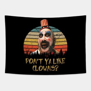 Vintage Don't Ya Like Clowns Tapestry