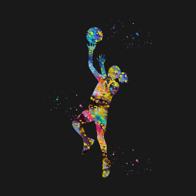 Girl basketball player by erzebeth