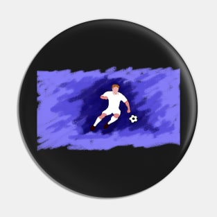 Soccer Blue Pin