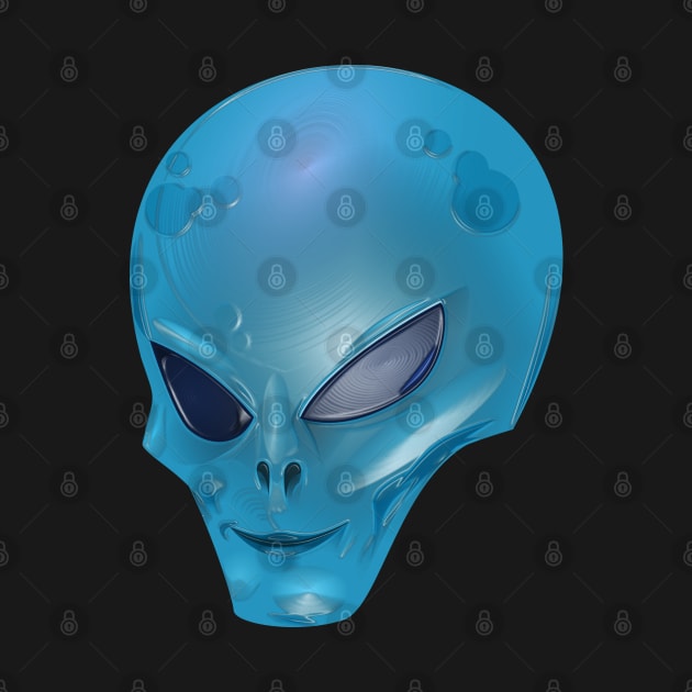 Turquoise Alien Creature by The Black Panther