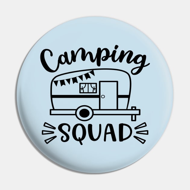 Camping Squad Family Camper RV Pin by GlimmerDesigns